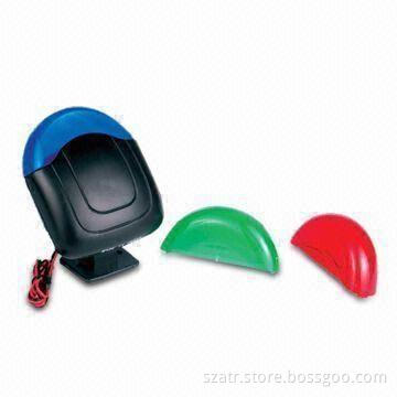 Car Strobe Light with Spare Cover, Available in White, Red, and Blue Colors
